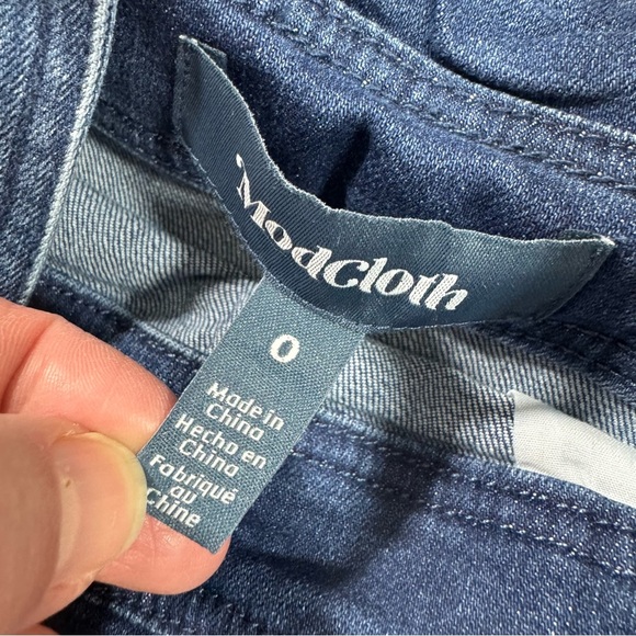 New ModCloth Bouncing Over The Rainbow Denim Shortalls - Picture 6 of 10